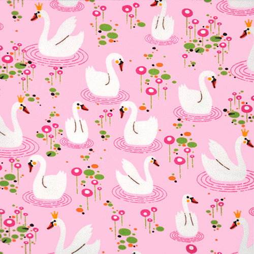 swan princess - flannel in sweet - designer pamut flanel méteráru