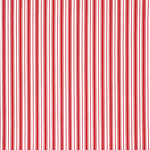 csíkok - ticking stripe in red - európai pamutvászon méteráru