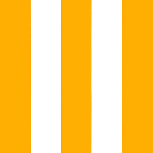 csíkok - vertical stripes (5cm) yellow on white - 280 gr/m2 vastag, erős pamutszövet méteráru