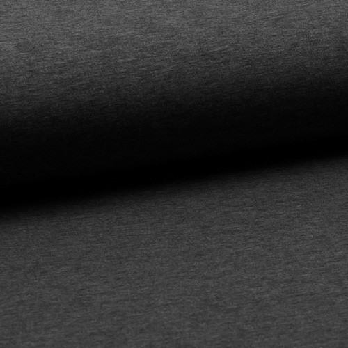 sötétszürke cirmos - elasztikus pamut fésült futter méteráru