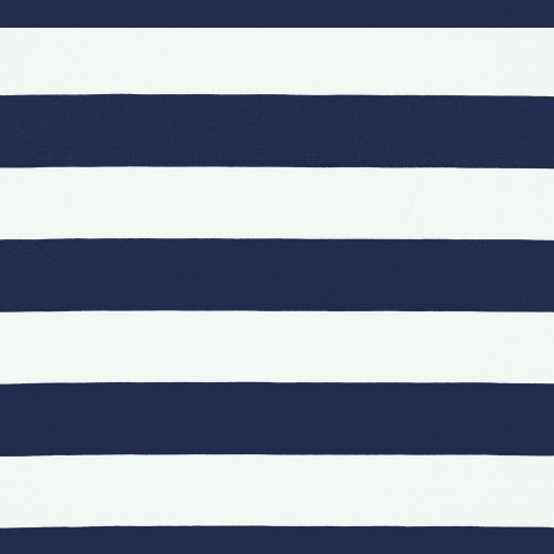 csíkok - horizontal stripes - navy and white - ~2,5 cm - európai pamut puplin méteráru