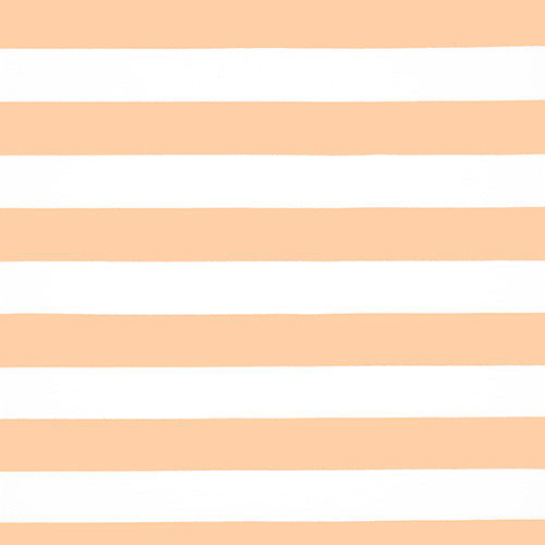 csíkok - preppy stripe in light salmon - mintás futter méteráru - fésületlen